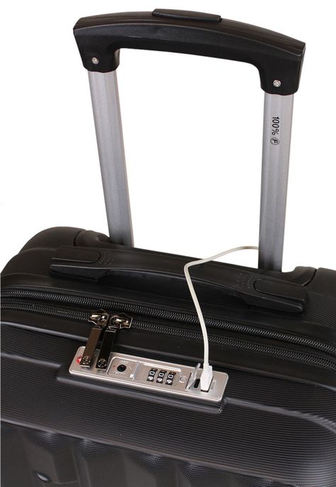 Maleta de cabina Flip negra + Bolso enrollable Goliat 80lts F-8