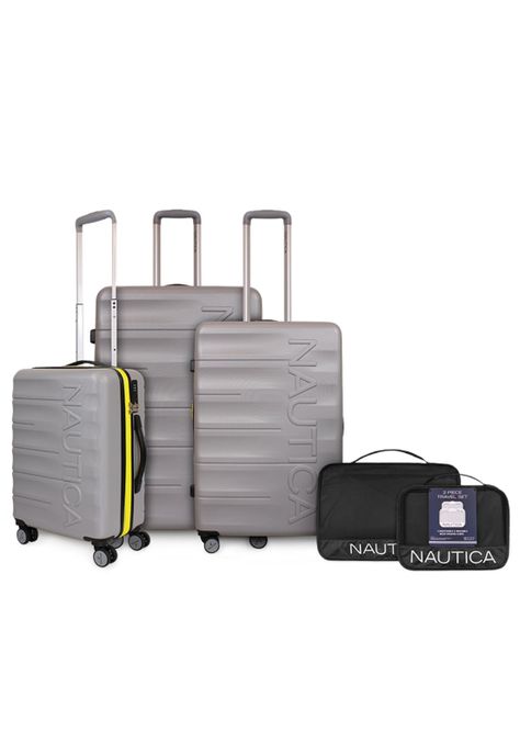 Set 3 Maletas Ibiza S+M+L gris + Organizador Nautica-0