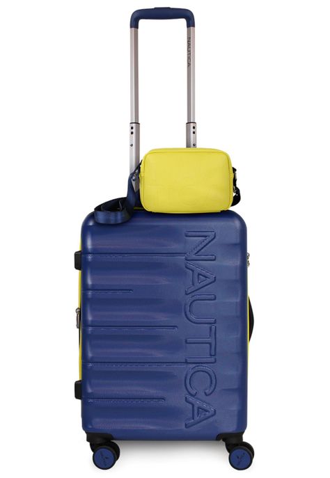 Pack Maleta cabina Ibiza 10k azul + Bandolera Emma Nautica-0