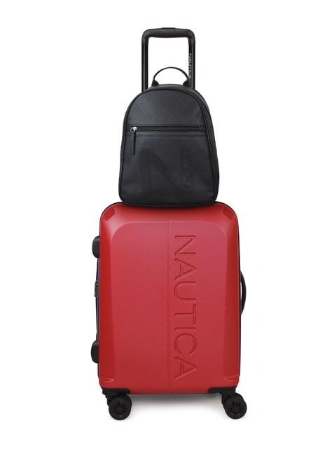 Pack Maleta cabina S (10 Kg) Vesper Rojo + Mochila Malik Negro-0