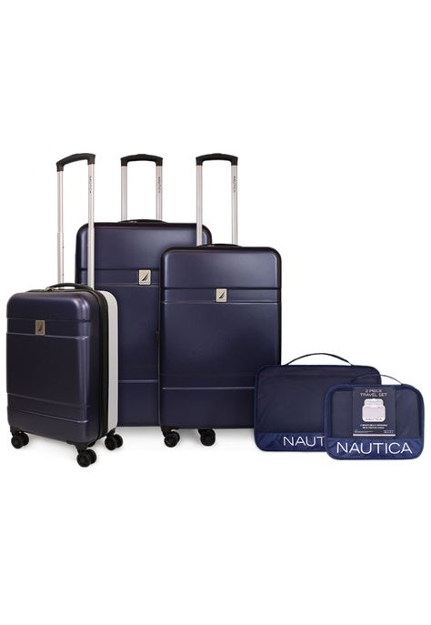 Set 3 Maletas Bora S+M+L azul + Organizador azul Nautica-0