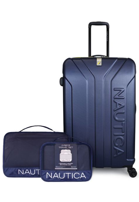 Pack Maleta grande Prime 23kg+ Organizador azul Nautica-0