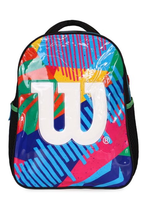 Mochila infantil unisex Fusion negra multicolor Wilson-0