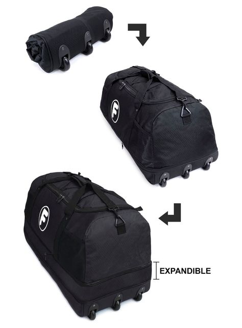 Bolso XL Goliat Negro F - Enrollable-2