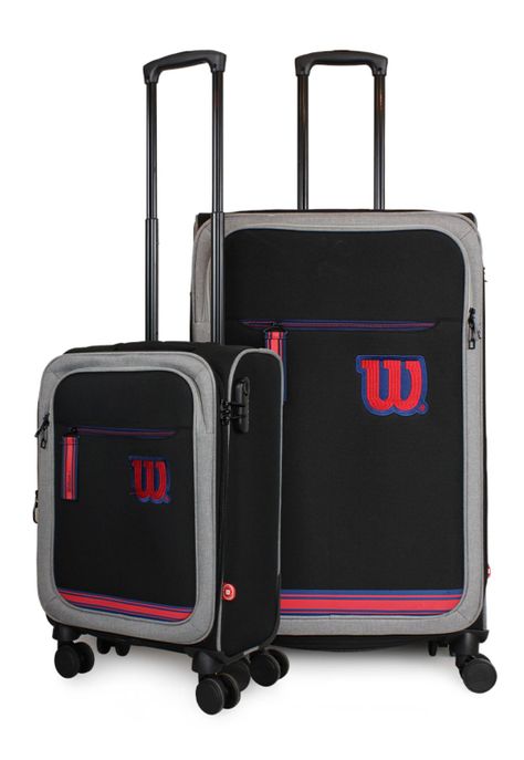 Pack 2 maletas de tela Wilson S+L Sporting negra 10y23k-0