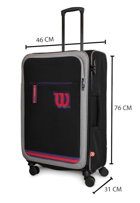 Pack 2 maletas de tela Wilson S+L Sporting negra 10y23k-5