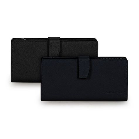 Pack 2 Billeteras de mujer Vesta Negro y Azul-0
