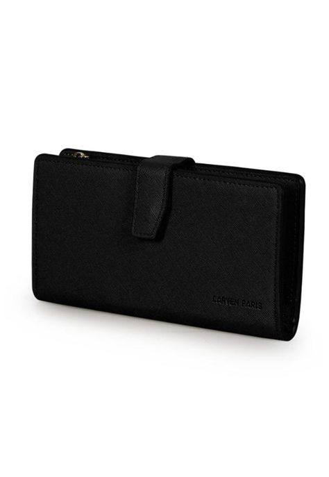 Billetera mujer Vesta negra Carven-0