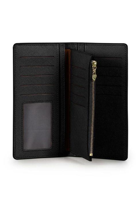 Billetera mujer Vesta negra Carven-2