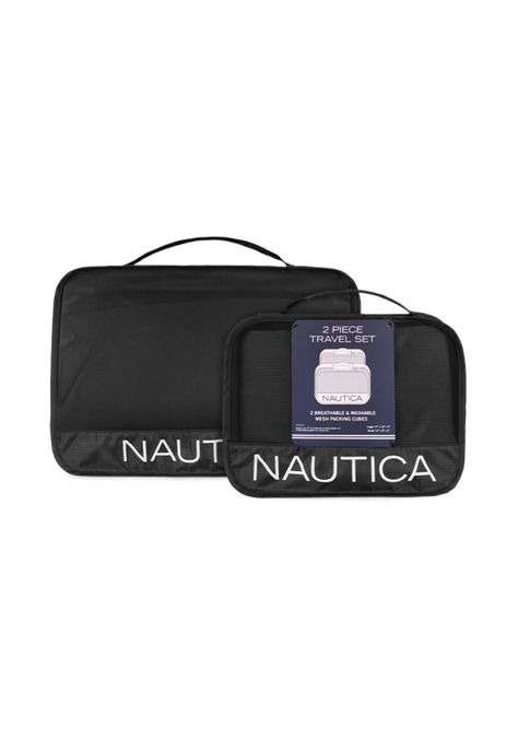 Set 3 Maletas Amsterdam S+M+L + Organizador negro Nautica-1