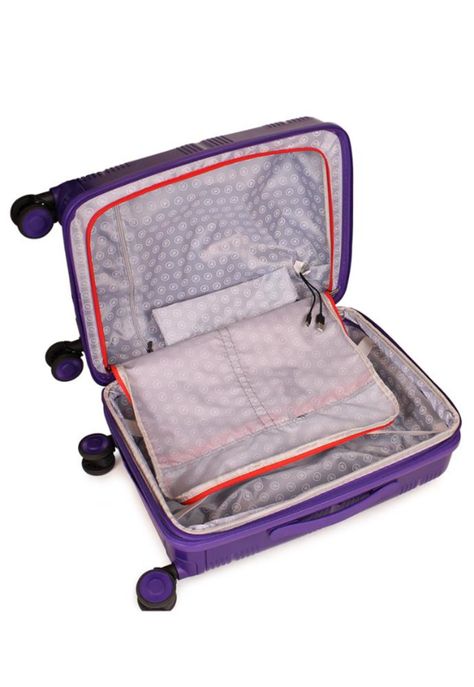 Maleta de cabina con usb CHIC púrpura F la Maleta de Chile-2