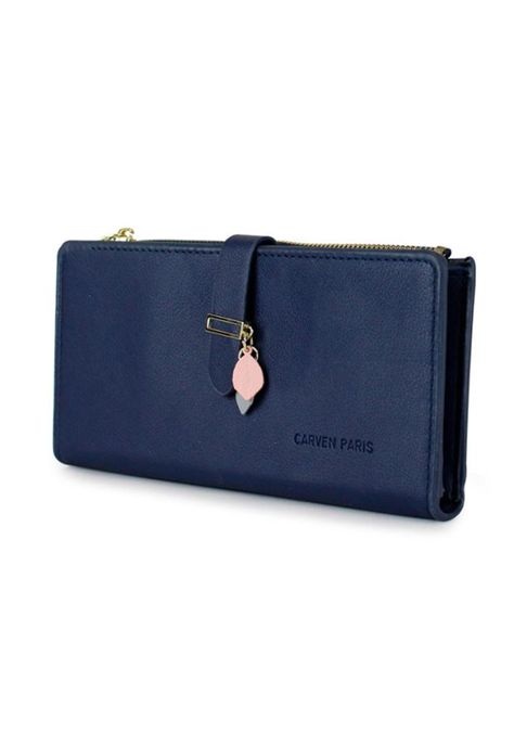 Billetera mujer Vera azul Carven-0
