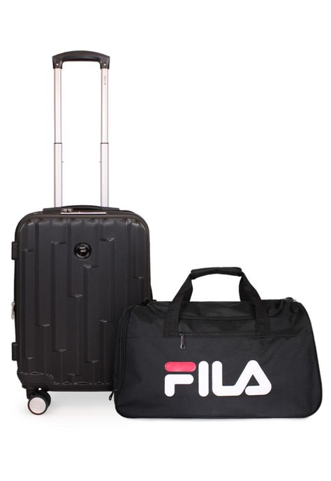 Pack Maleta cabina Flip negra 10kg + bolso Fila 42lts-0