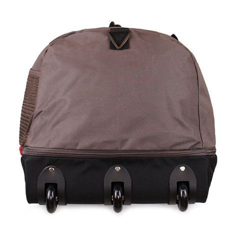 Bolso con ruedas enrollable Coloso Brown - Negro-3