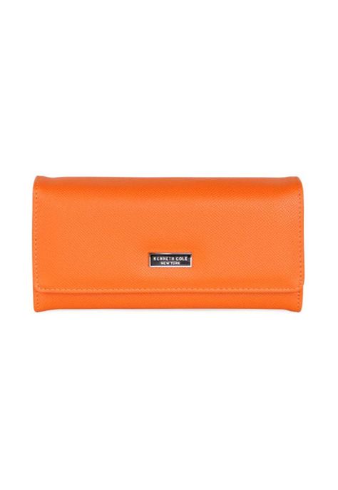 Billetera mujer Flap-Bessie orange Kenneth Cole-0