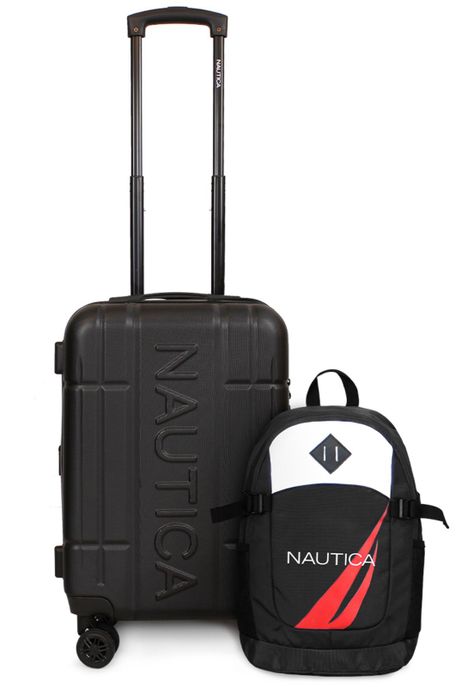 Pack Nautica Maleta cabina Amsterdam + Mochila Atlas negra-0