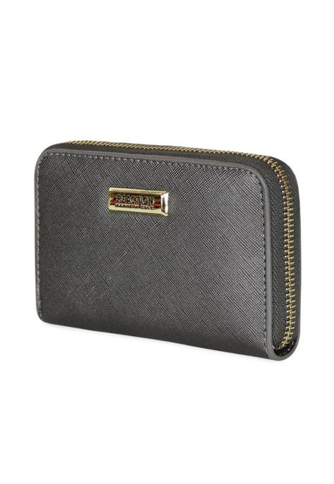 Billetera mujer Trifold gris Kenneth Cole-1
