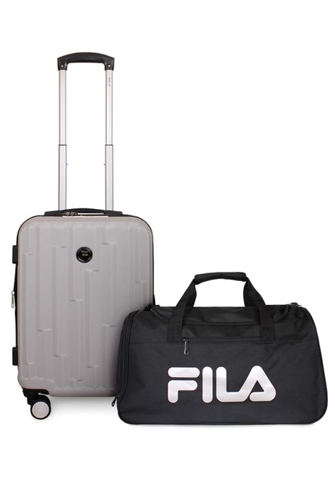 Pack Maleta cabina Flip gris 10kg + bolso Fila 42lts-0