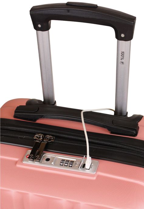 Maleta de cabina Flip rosada + Bolso enrollable Goliat 80lts F-8