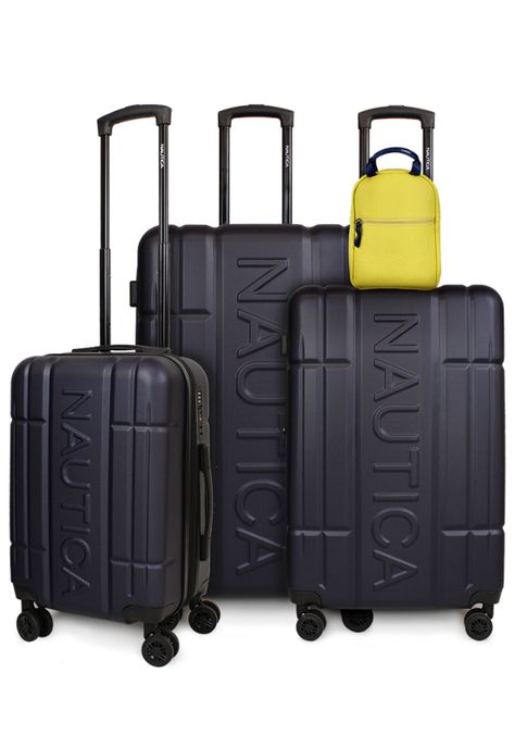 Set 3 Maletas Amsterdam S+M+L + Mochila Emma yellow Nautica-0