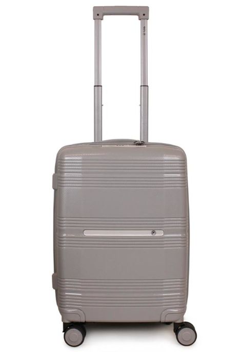 Maleta de cabina con usb CHIC gris F la Maleta de Chile-0