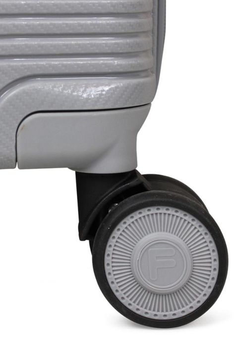 Maleta de cabina con usb CHIC gris F la Maleta de Chile-4