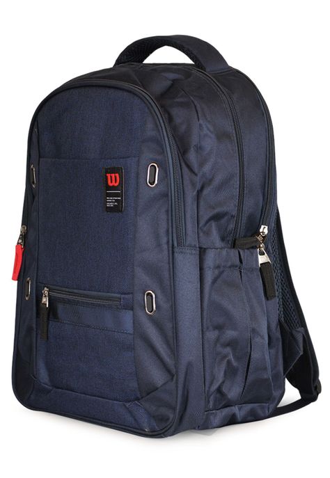 Mochila Wilson Ejecutiva Seul azul con porta notebook y usb-1