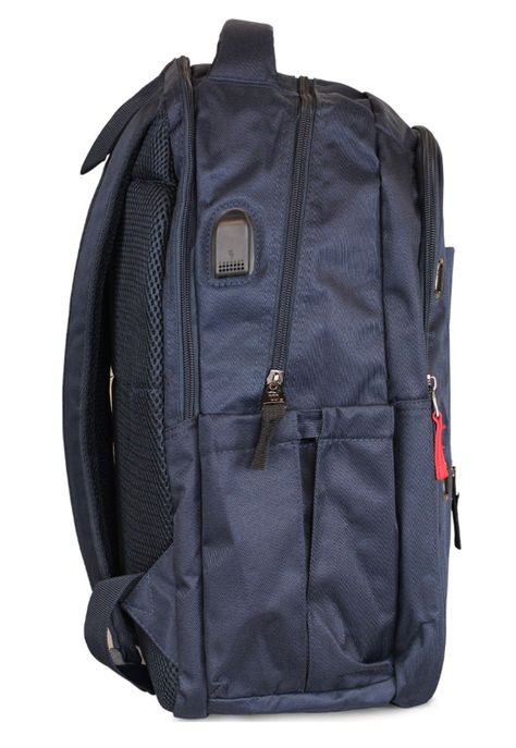 Mochila Wilson Ejecutiva Seul azul con porta notebook y usb-3
