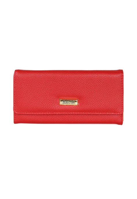 Billetera mujer Fidelia roja Kenneth Cole-0