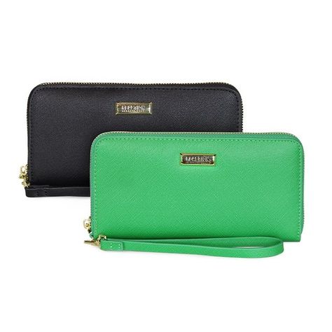 Pack 2 Billeteras de mujer Jaeda Negro y Verde-0