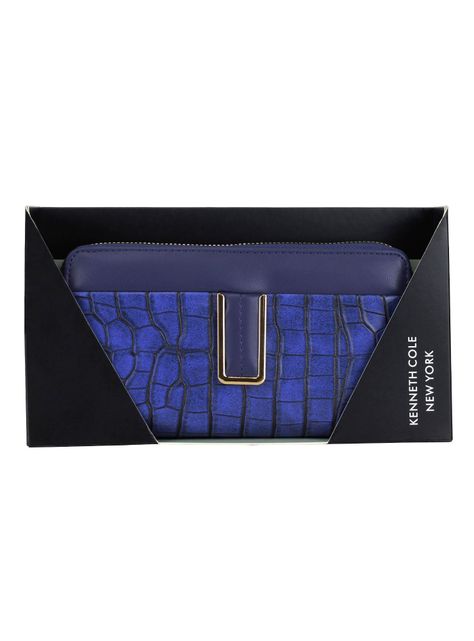 Billetera Tate Kenneth Cole Azul-3