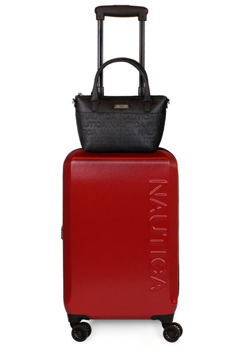 Pack Nautica Maleta cabina Victory roja 10kg + Bolso Delray negro-0