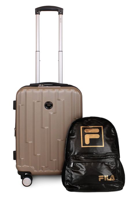Pack Maleta cabina Flip café 10kg + Mochila Fila Bolonia-0