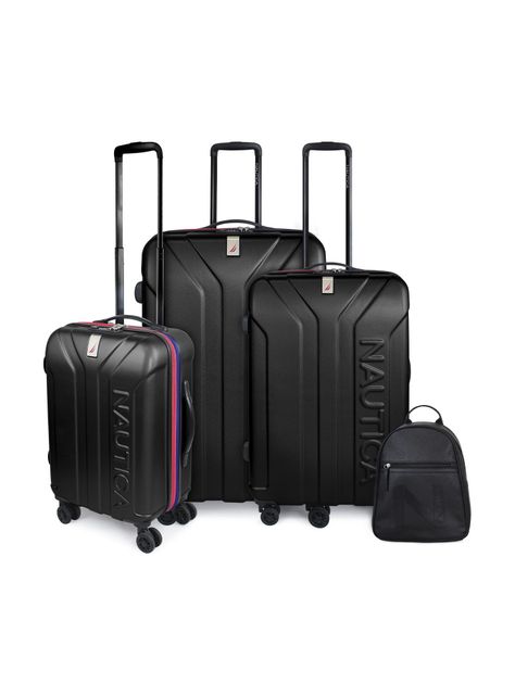 Set 3 Maletas S+M+L Prime Negro + Mochila Malik Negro-0