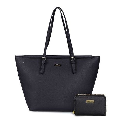 Pack Cartera Tempo + Billetera Trifold Negro-0
