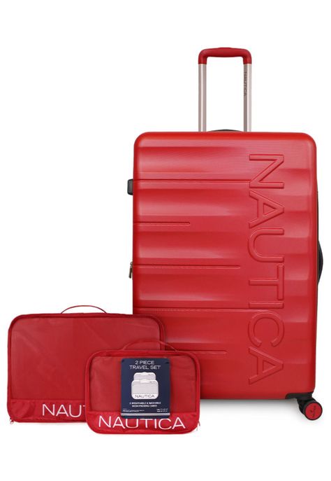 Pack Maleta grande Ibiza 23kg roja + Organizador Nautica-0