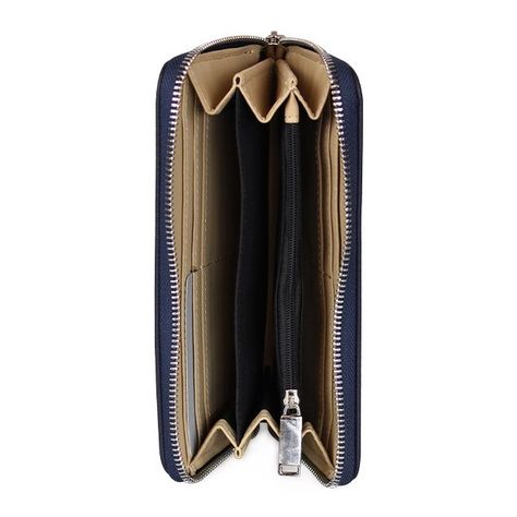 Pack 2 Billeteras de mujer Calixta Negro y Azul-4