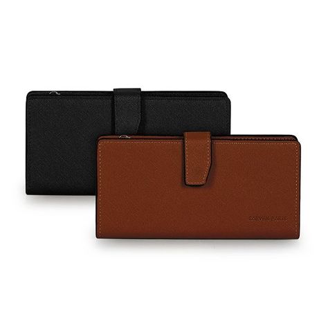 Pack 2 Billeteras de mujer Vesta Negro y Brown-0