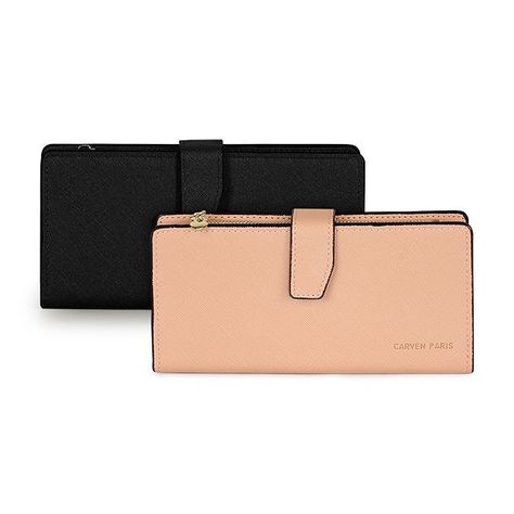 Pack 2 Billeteras de mujer Vesta Negro y Rosa-0