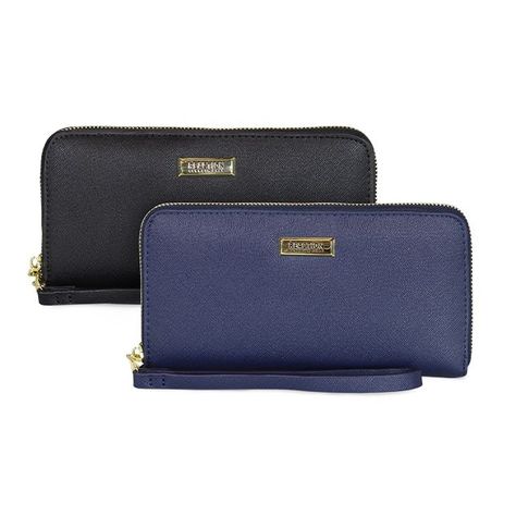Pack 2 Billeteras de mujer Jaeda Negro y Azul-0