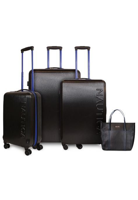 Set Nautica 3 Maletas Victory S+M+L + Cartera Leeway negra-0