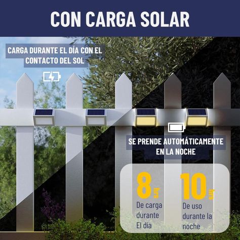 Foco Reflector Solar Maxwell Led Exterior Pared Set de 4-4