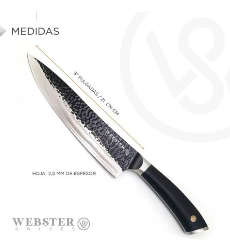Cuchillo Acero Premium Parrillero Cocina Chef Asado gris oscuro-2