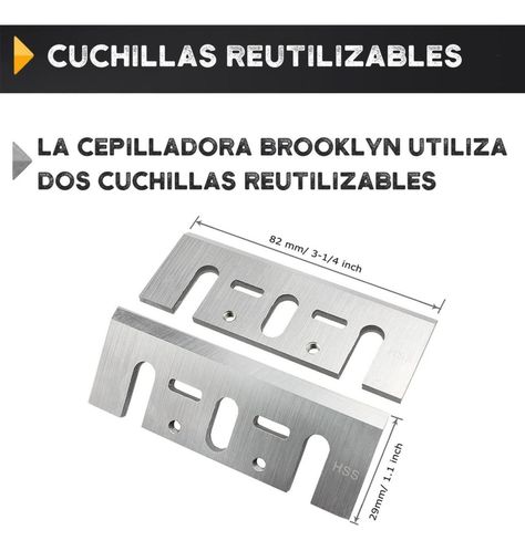 Cepillo Cepilladora Electrica para Madera de Mano Brooklyn-4