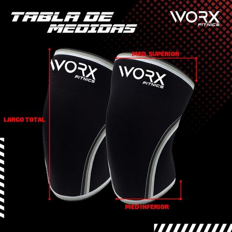 Rodillera Deportiva Worx Gym Compresion Ortopedica Neopreno negro-6
