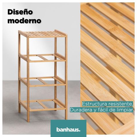 Cajonera Comoda Bambu Banhaus Organizador Multiuso 3 Cajones-6
