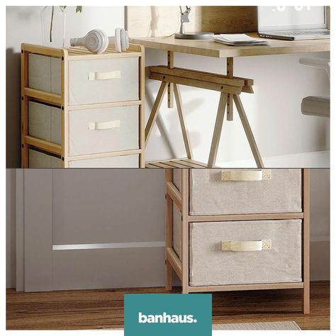 Cajonera Comoda Bambu Banhaus Organizador Multiuso 3 Cajones-7