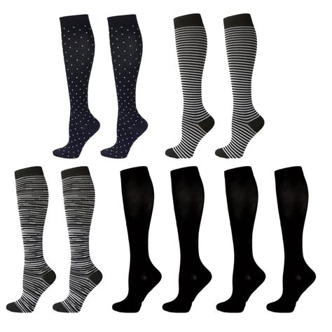 Medias Calcetines de Compresion varices Pack 5 Pares Fitnics-0