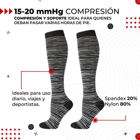 Medias Calcetines de Compresion varices Pack 5 Pares Fitnics-3