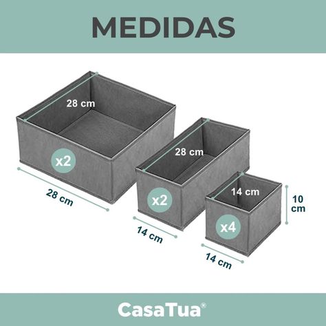 Organizador Separador Cajones Ropa Interior CasaTua Set x 8-6